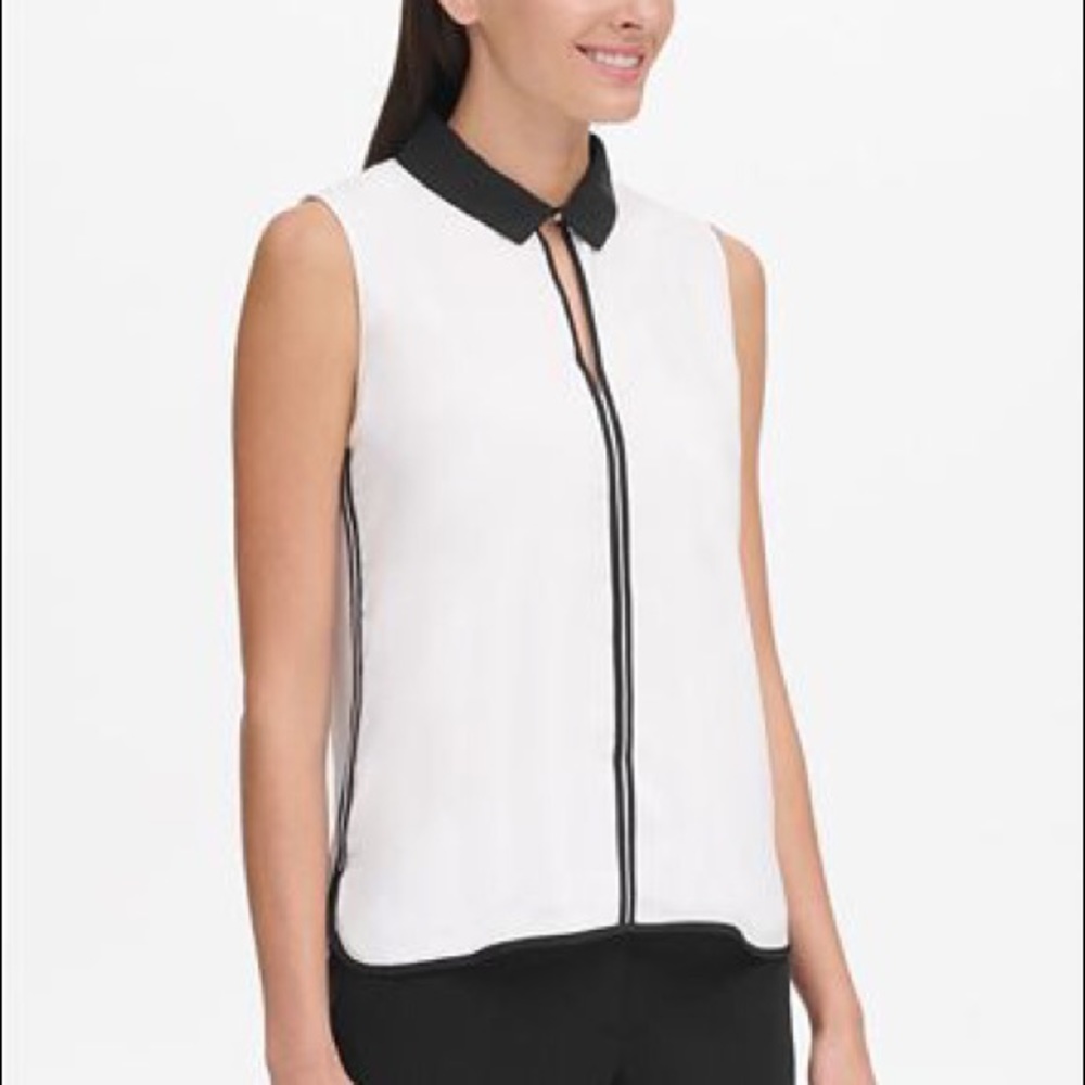 Tommy Hilfiger Sleeveless Collared Top